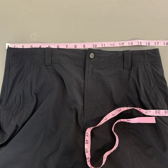 LL Bean Womens M Skirt Black Hiking Outdoor Pockets Nylon Stretch Casual Travel - Picture 8 of 11